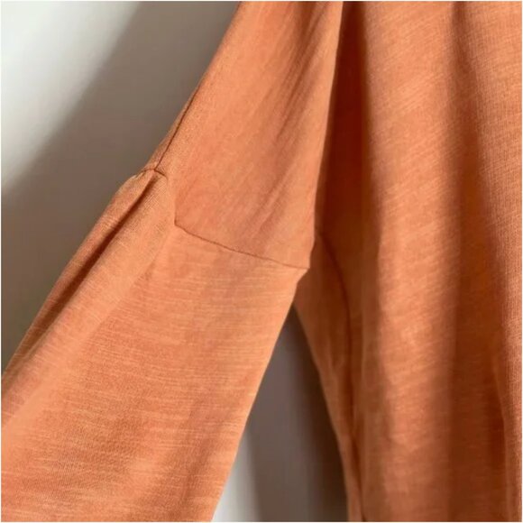 J. Jill Women's Boatneck Dolman Bell Sleeve Rust Colored Top Size Large Petite - Picture 6 of 8